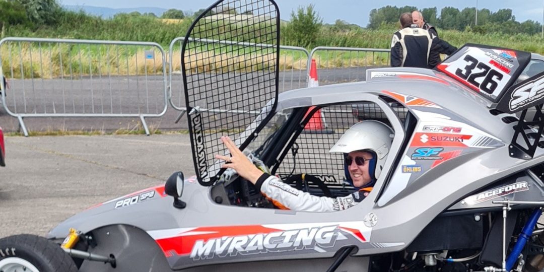 IMAC Group meet the team series. Director Chris Irwin enjoying motorsports